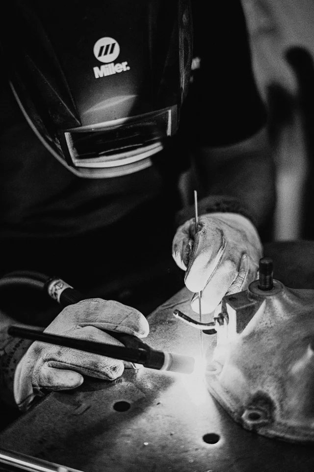 Welding a metal component